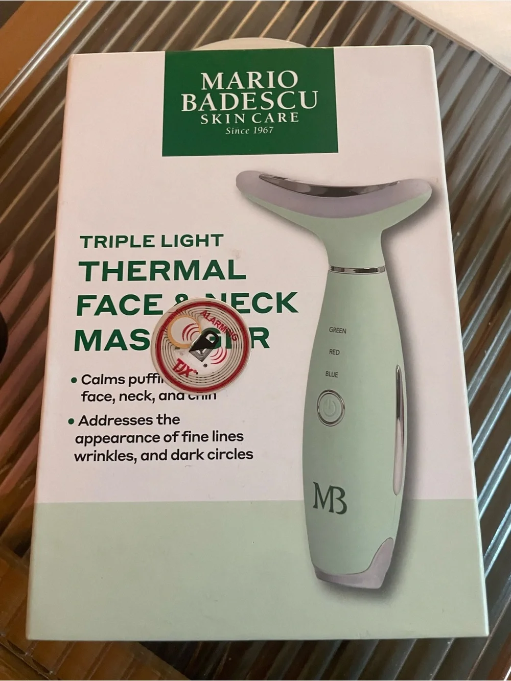 Mario Badescu Triple Light Thermal Face and Neck Massager NIB